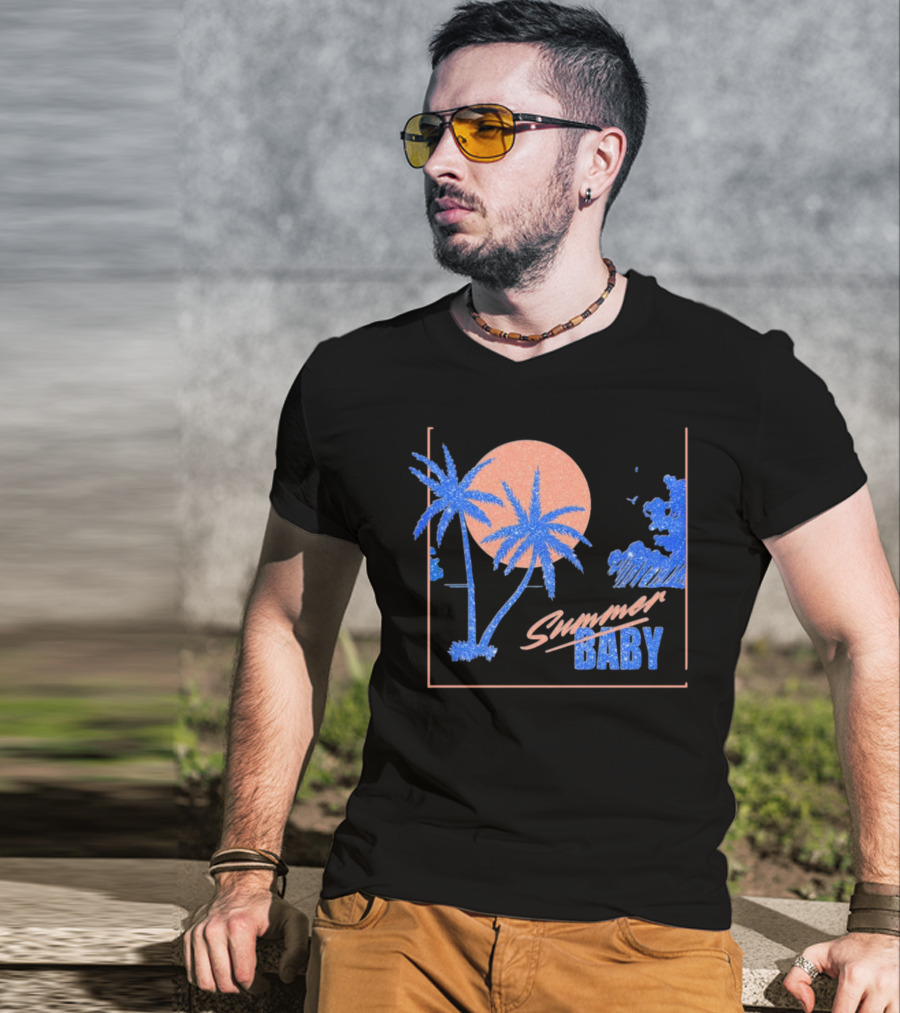 Summer Baby Tropical Sunset Vibes T-Shirt