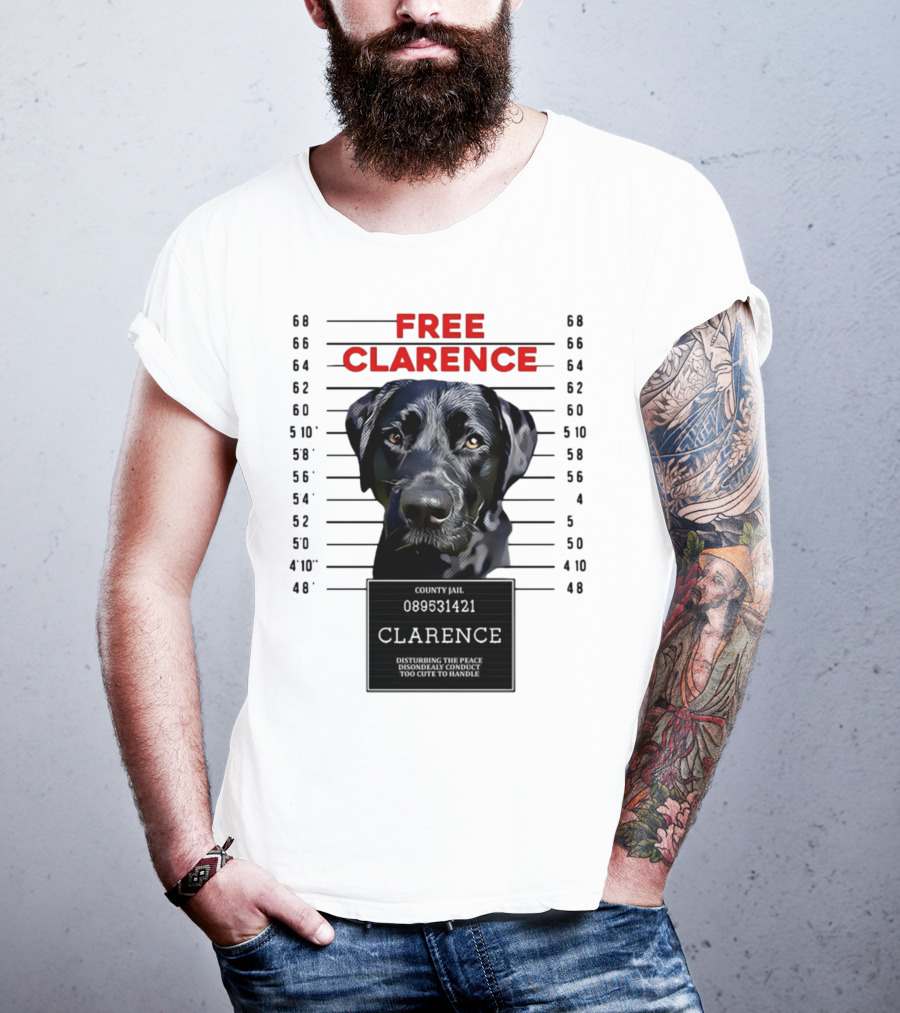 Free Clarence County Jail Disturbing The Peace Disorderly Conduct Too Cute To Handle T-Shirt