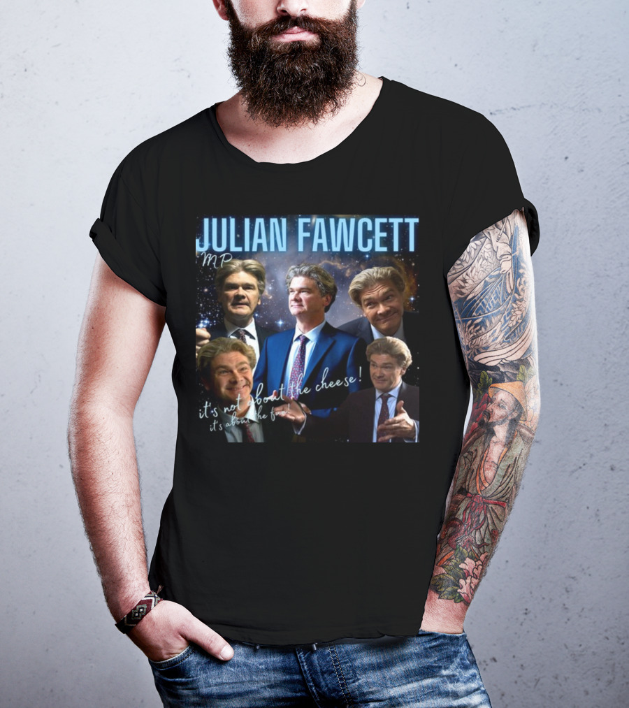 Julian Fawcett Mp It's Not About The Cheese It's About The Fun Multi-Pose Universe T-Shirt