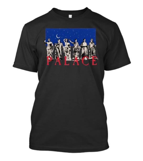 Palace Skateboards Greek Statue Moonlit Night Sky T-Shirt