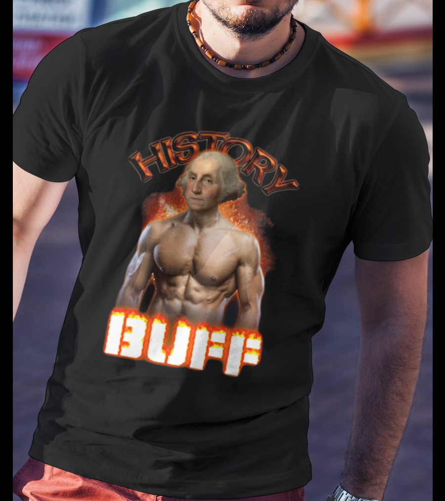 History Buff George Washington Bodybuilder T-Shirt