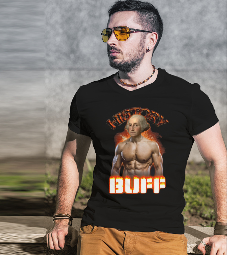 History Buff George Washington Bodybuilder T-Shirt