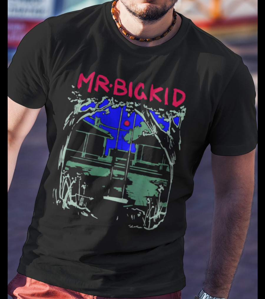 MR BIG KID Swing Under Tree House Night Scene T-Shirt