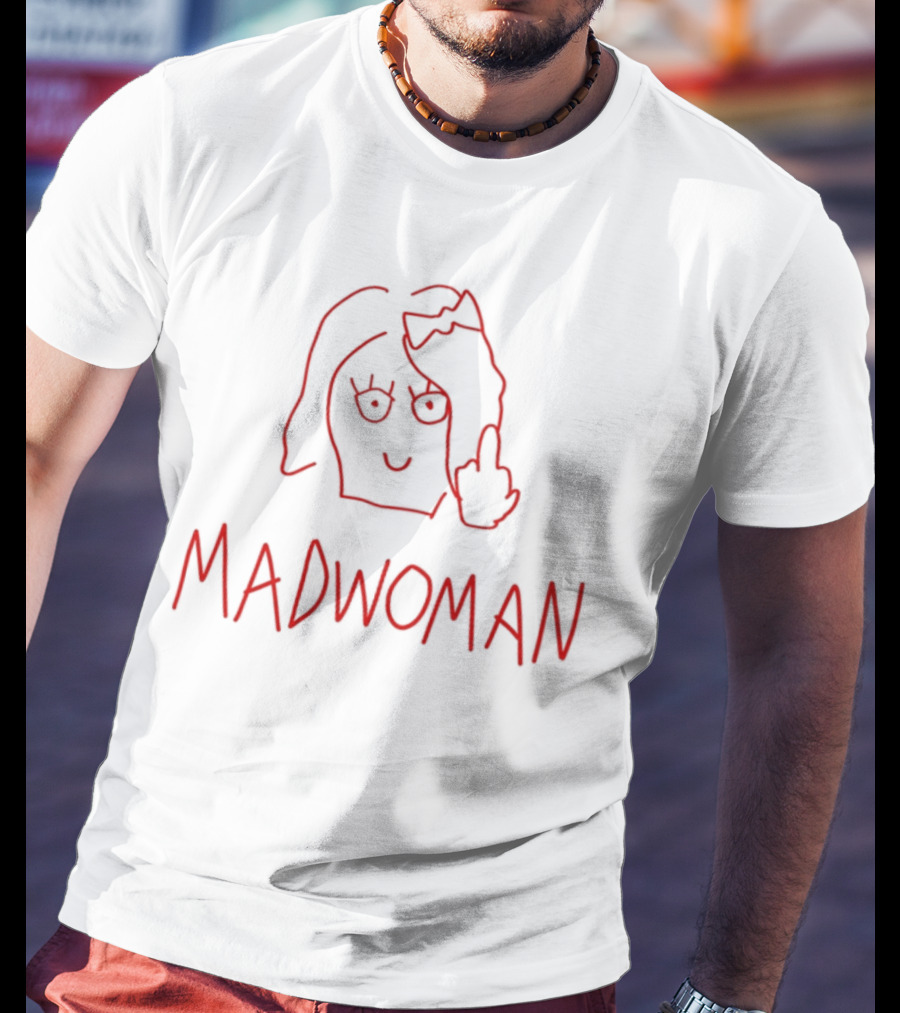 Sabrina Carpenter Madwoman Red Line Drawing T-Shirt