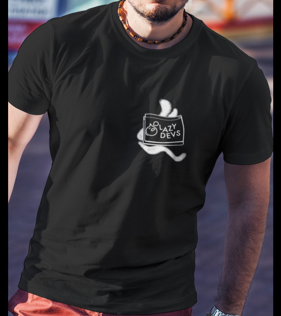 Lazy Devs Cozy Cat Pillow T-Shirt