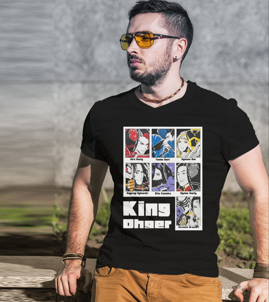 Kingohger Gira Husty Yanma Gast Hymeno Ran Kaguragi Dybowski Rita Kaniska Ryules Husty Jeramie Brasieri T-Shirt