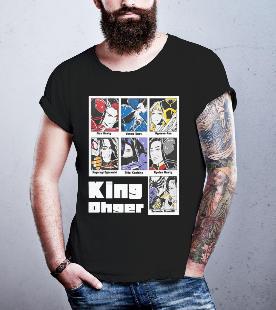 Kingohger Gira Husty Yanma Gast Hymeno Ran Kaguragi Dybowski Rita Kaniska Ryules Husty Jeramie Brasieri T-Shirt