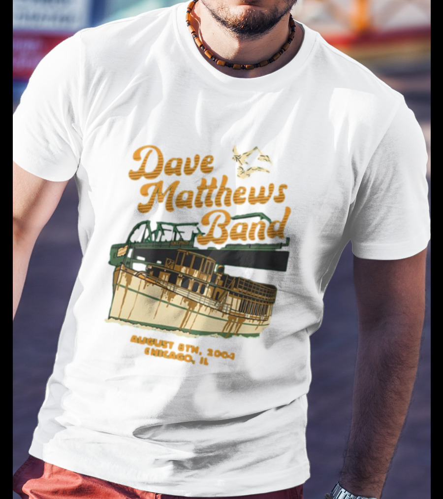 Dave Matthews Band August 8th 2004 Chicago IL Riverboat T-Shirt