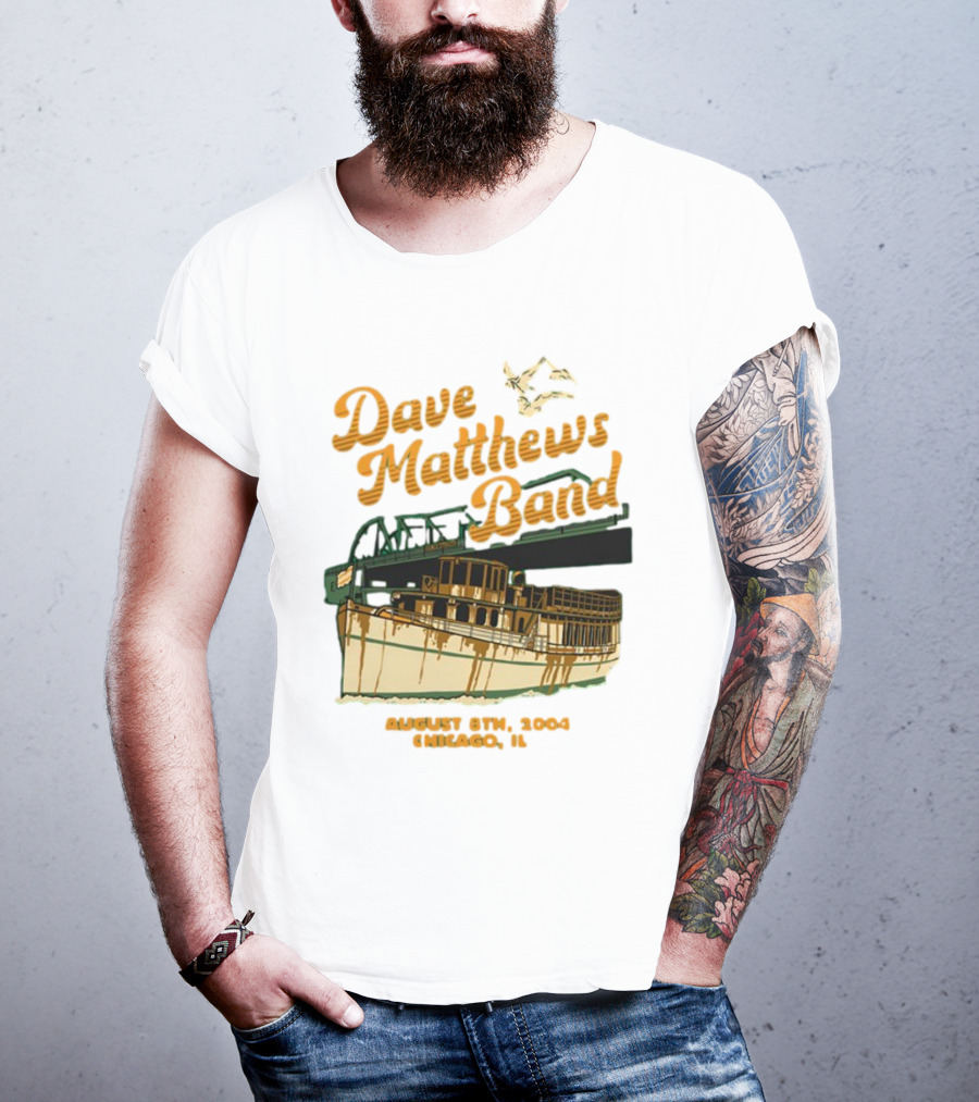 Dave Matthews Band August 8th 2004 Chicago IL Riverboat T-Shirt