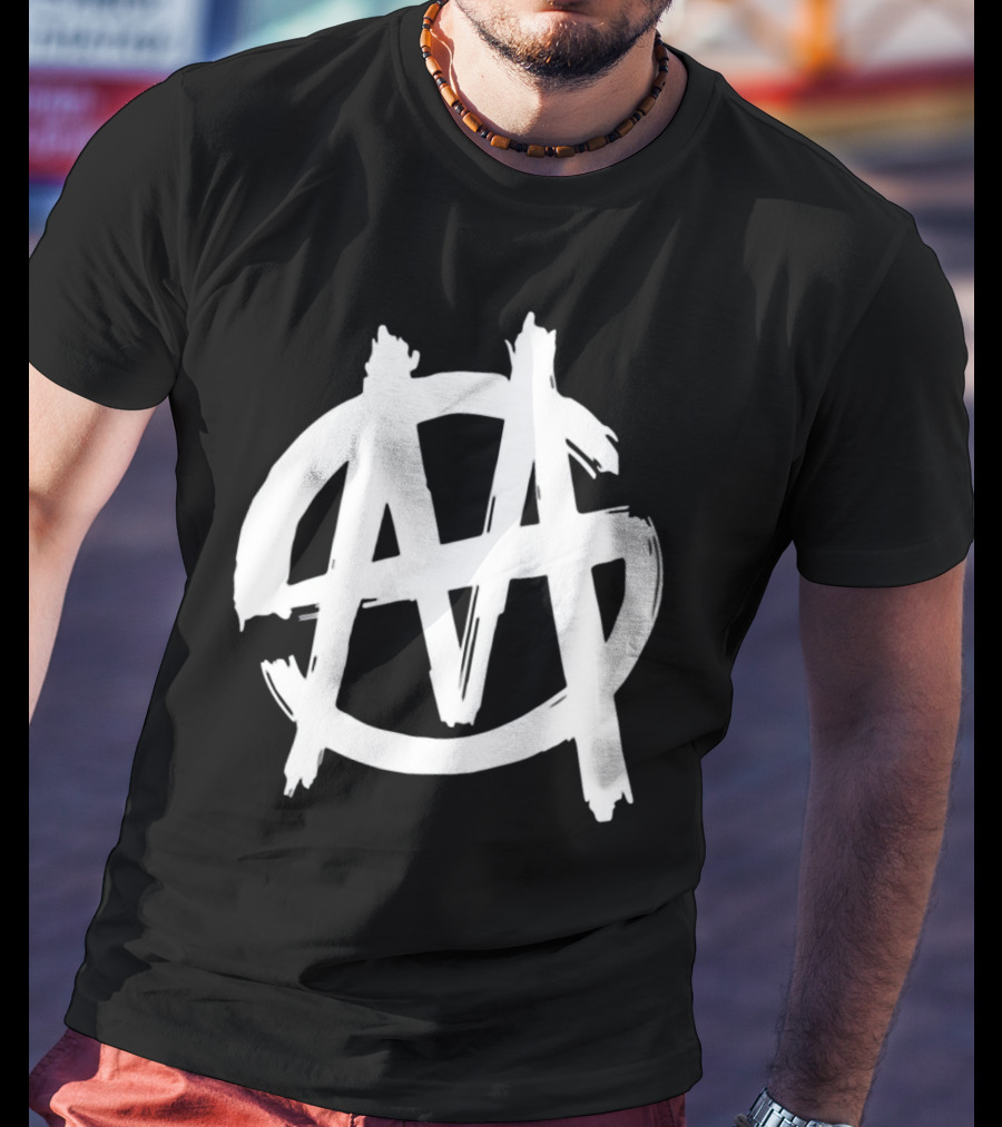 Phaseoneau Anarchy Symbol Sounds Of Mayhem T-Shirt