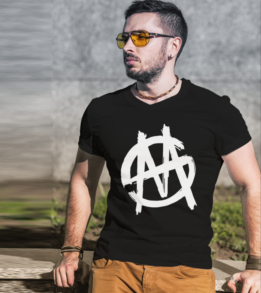 Phaseoneau Anarchy Symbol Sounds Of Mayhem T-Shirt