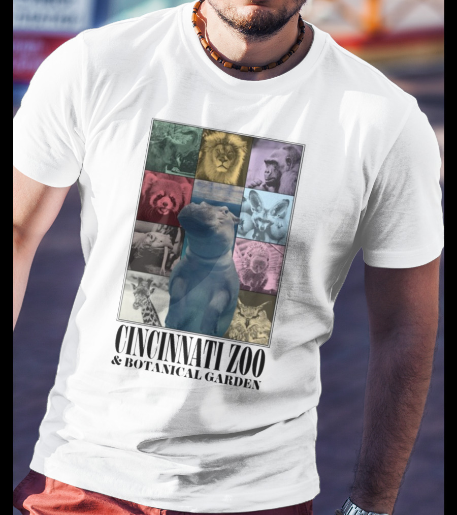 Cincinnati Zoo And Botanical Garden Animal Collage Cnz Eras T-Shirt