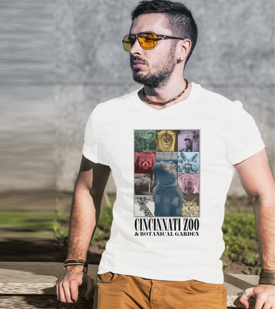 Cincinnati Zoo And Botanical Garden Animal Collage Cnz Eras T-Shirt