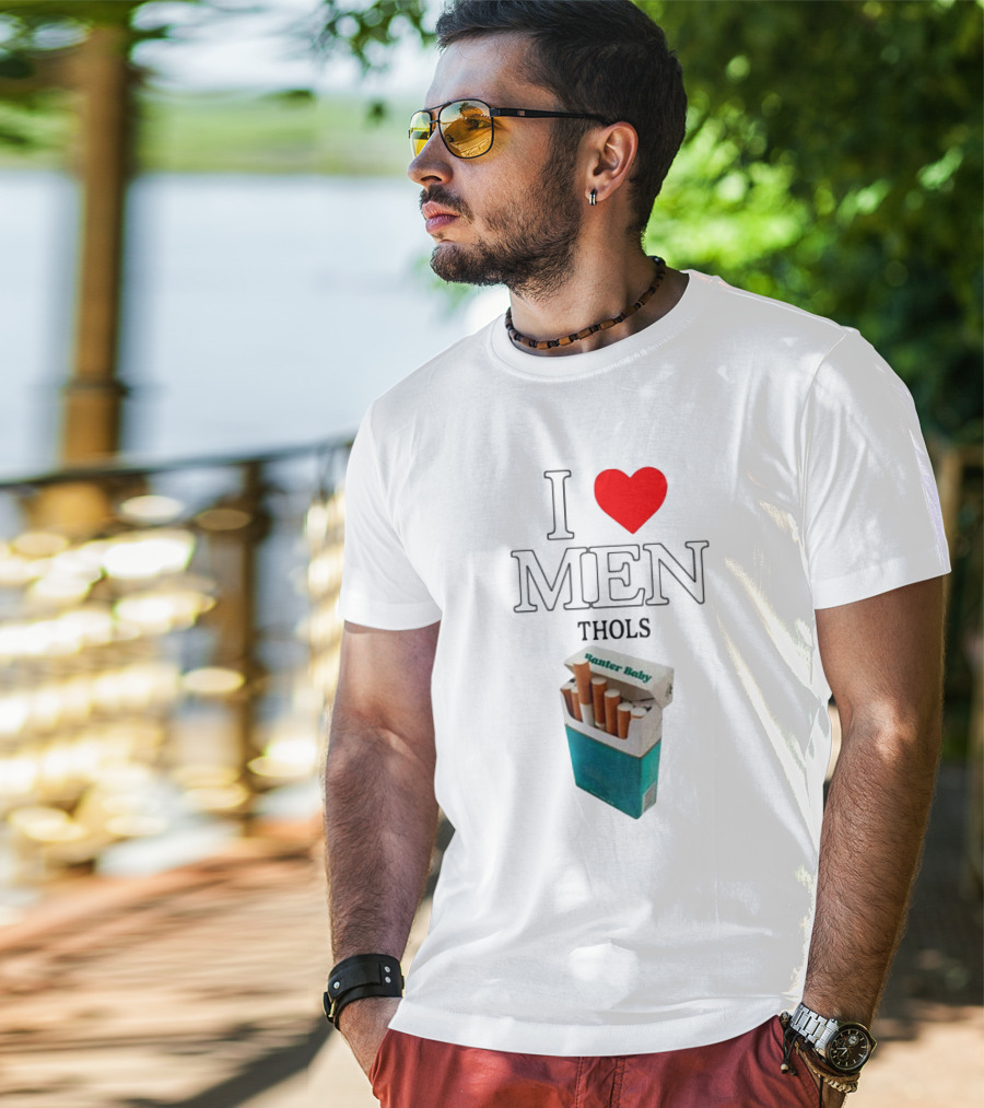 I Heart Men Thols Banter Baby Cigarette Pack T-Shirt