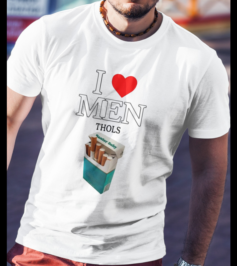I Heart Men Thols Banter Baby Cigarette Pack T-Shirt