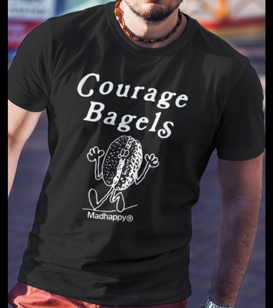Courage Bagels Madhappy Smiling Bagel T-Shirt