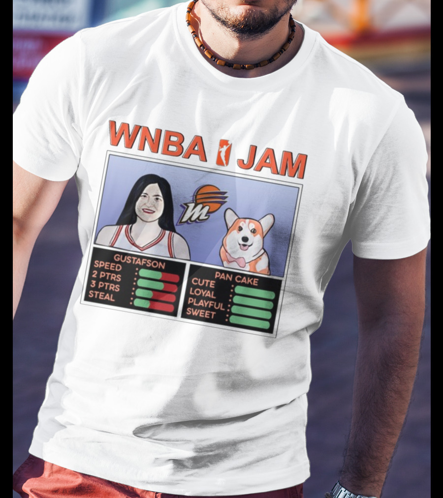 WNBA Jam Megan Gustafson Pan Cake Cute Loyal Playful Sweet T-Shirt