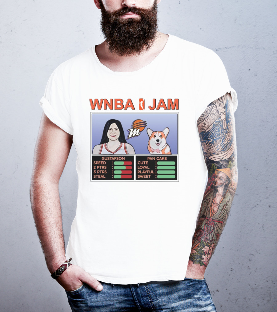 WNBA Jam Megan Gustafson Pan Cake Cute Loyal Playful Sweet T-Shirt