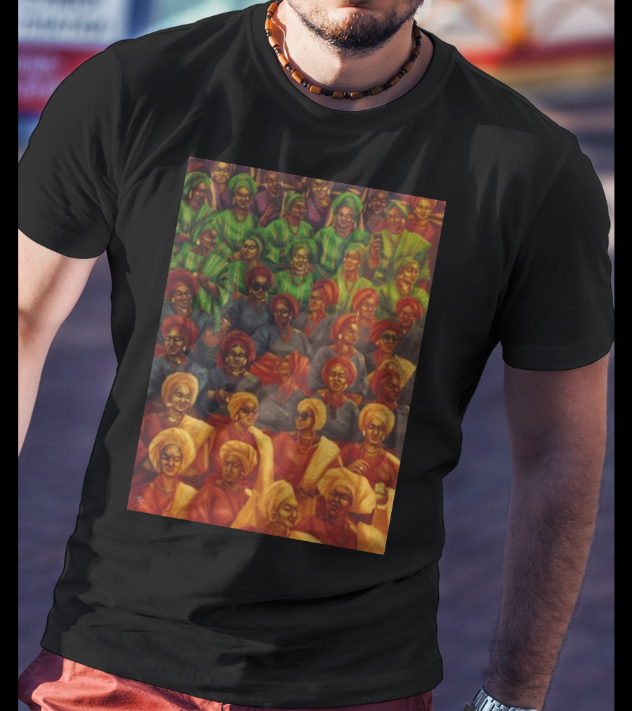 Shutabug Ojude Oba Celebratory Gathering In Vibrant Traditional Attire T-Shirt