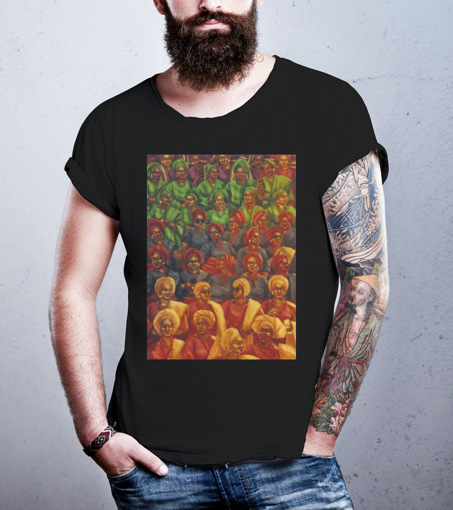 Shutabug Ojude Oba Celebratory Gathering In Vibrant Traditional Attire T-Shirt