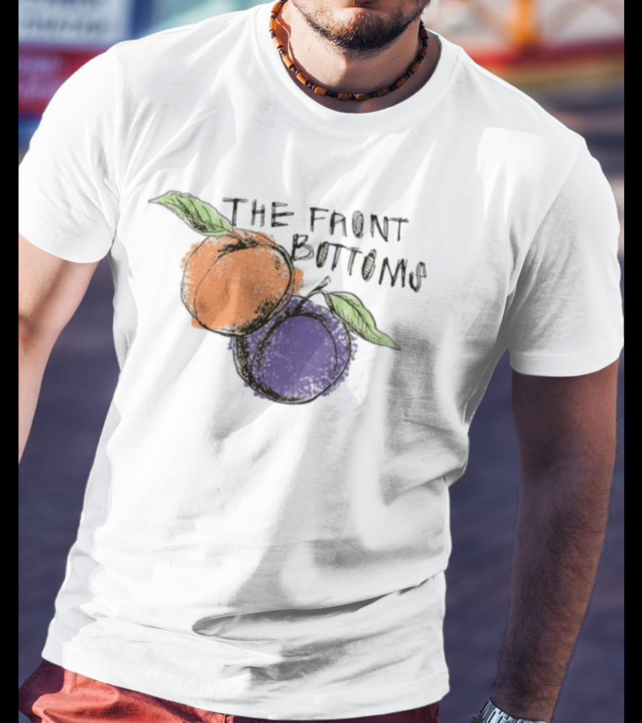 The Front Bottoms Peach And Purple Fruit T-Shirt