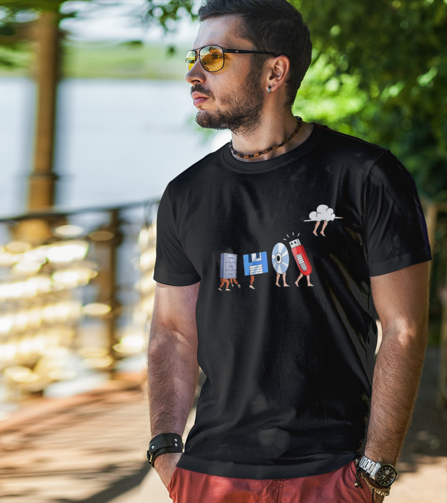 Computer Engineering Evolution Funny Geek Engineer Software T-Shirt