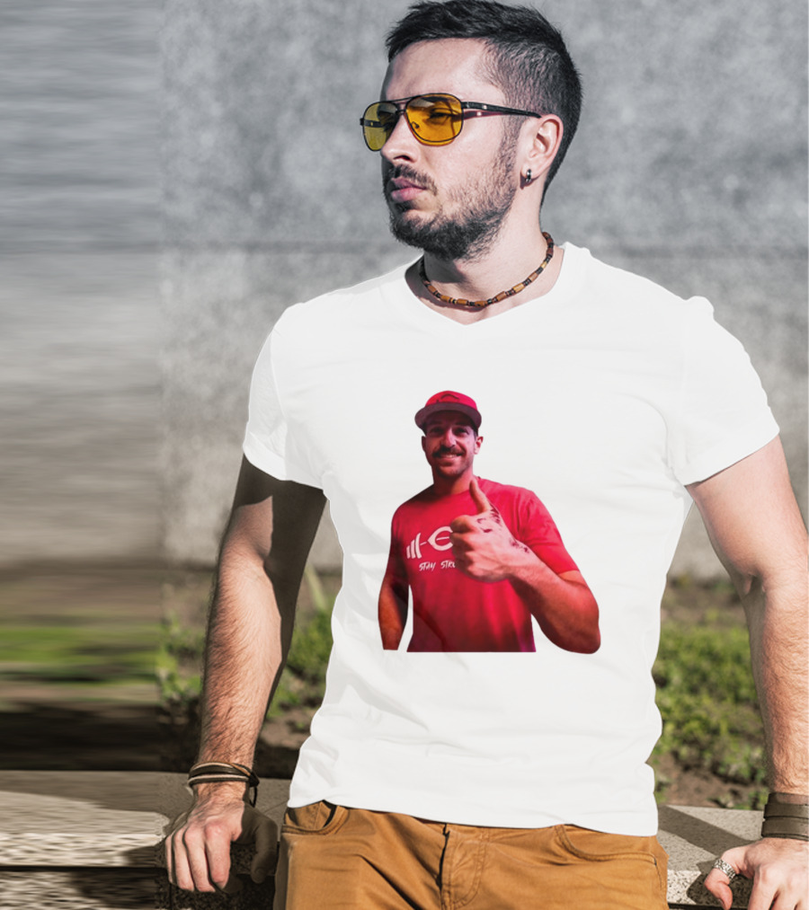 Stay Steer Thumbs Up Cincinnati Red Cap T-Shirt