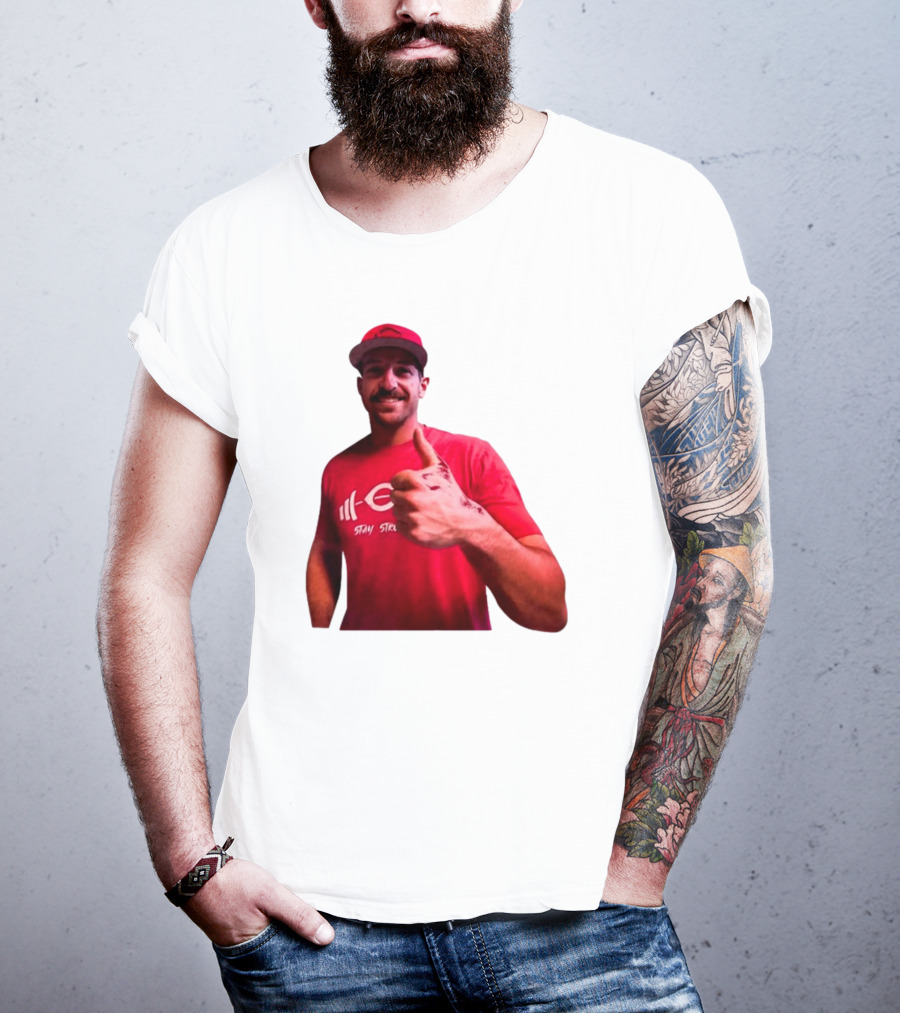 Stay Steer Thumbs Up Cincinnati Red Cap T-Shirt