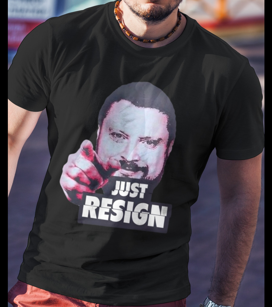 Simon Williams Just Resign Pointing Meme T-Shirt