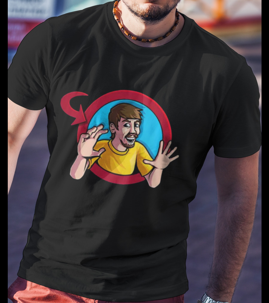 Skitzy Comms Closed Mistahbeeastred Character Circle T-Shirt