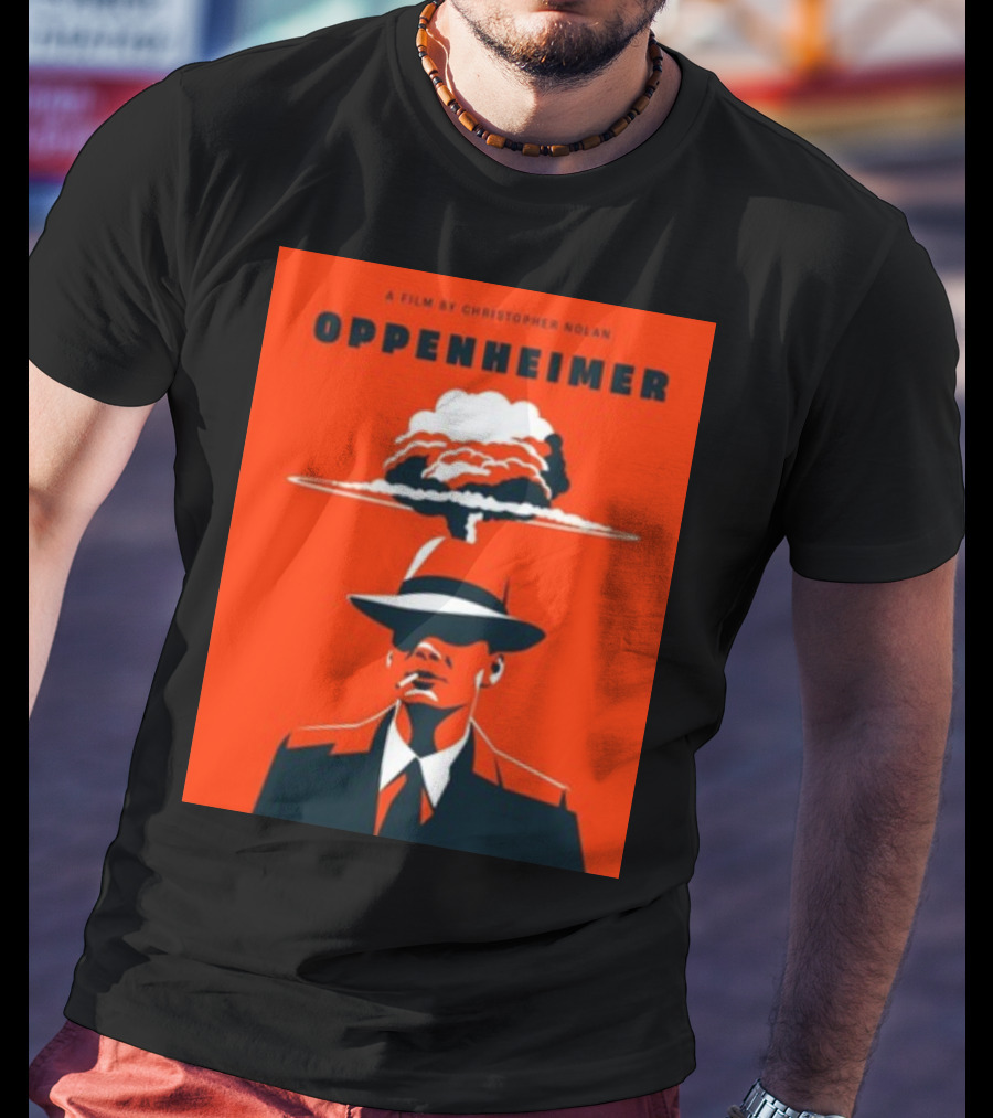 A Film By Christopher Nolan Oppenheimer Nuclear Explosion Iconic T-Shirt