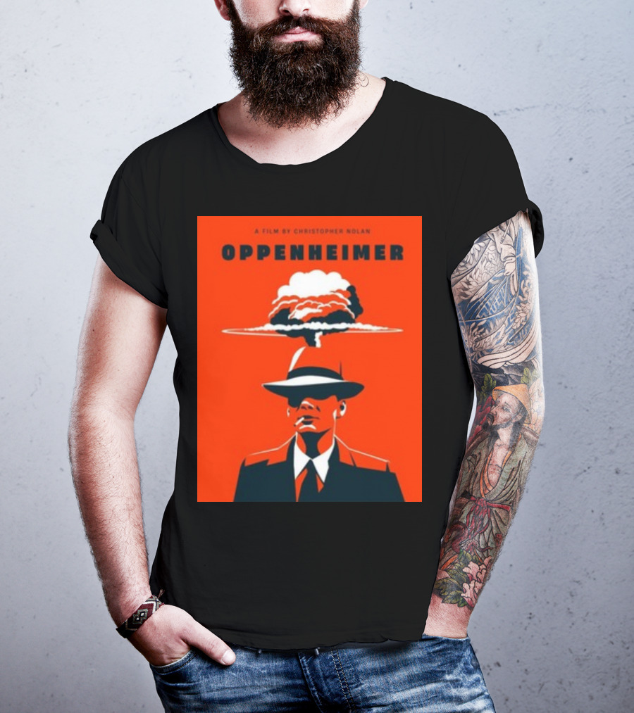 A Film By Christopher Nolan Oppenheimer Nuclear Explosion Iconic T-Shirt