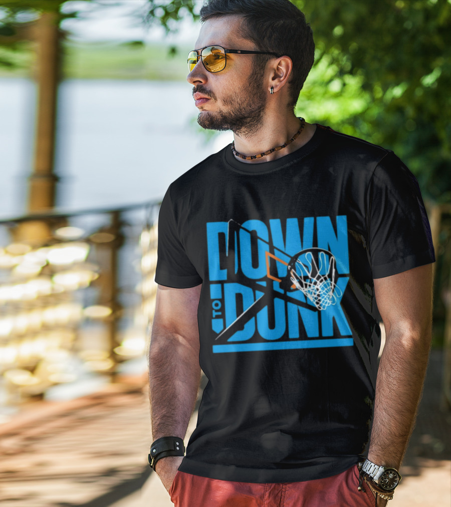 Dave Abbott Down To Dunk Basketball Hoop T-Shirt