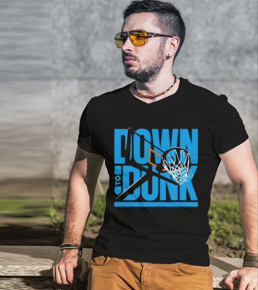 Dave Abbott Down To Dunk Basketball Hoop T-Shirt