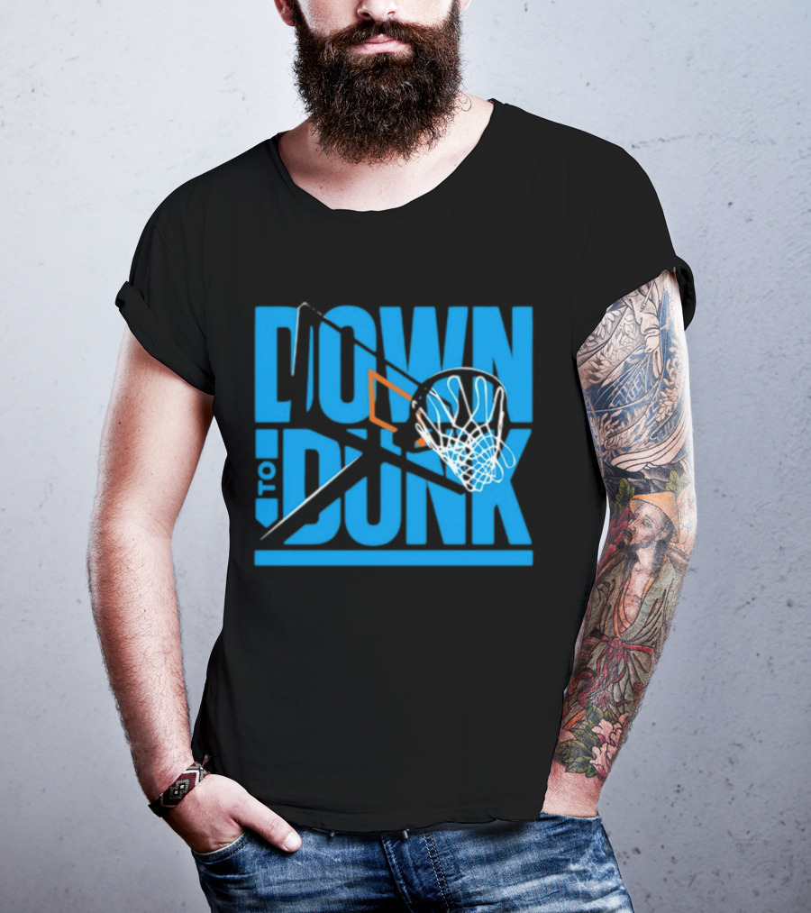 Dave Abbott Down To Dunk Basketball Hoop T-Shirt
