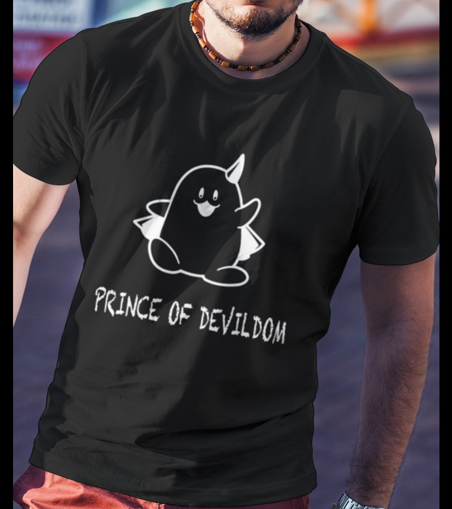 PRINCE OF DEVILDOM Cartoon Monster With Horns And Wings T-Shirt