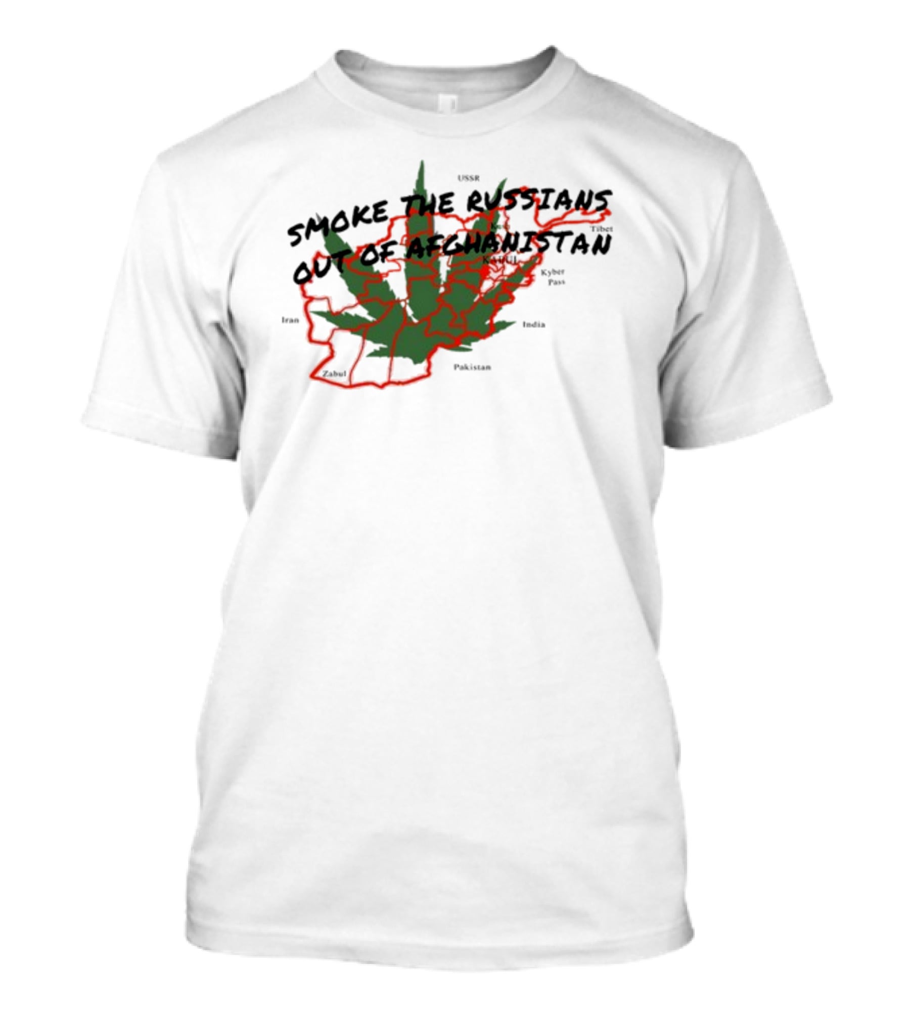 Smoke The Russians Out Of Afghanistan Map T-Shirt