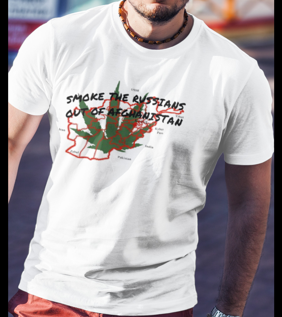 Smoke The Russians Out Of Afghanistan Map T-Shirt