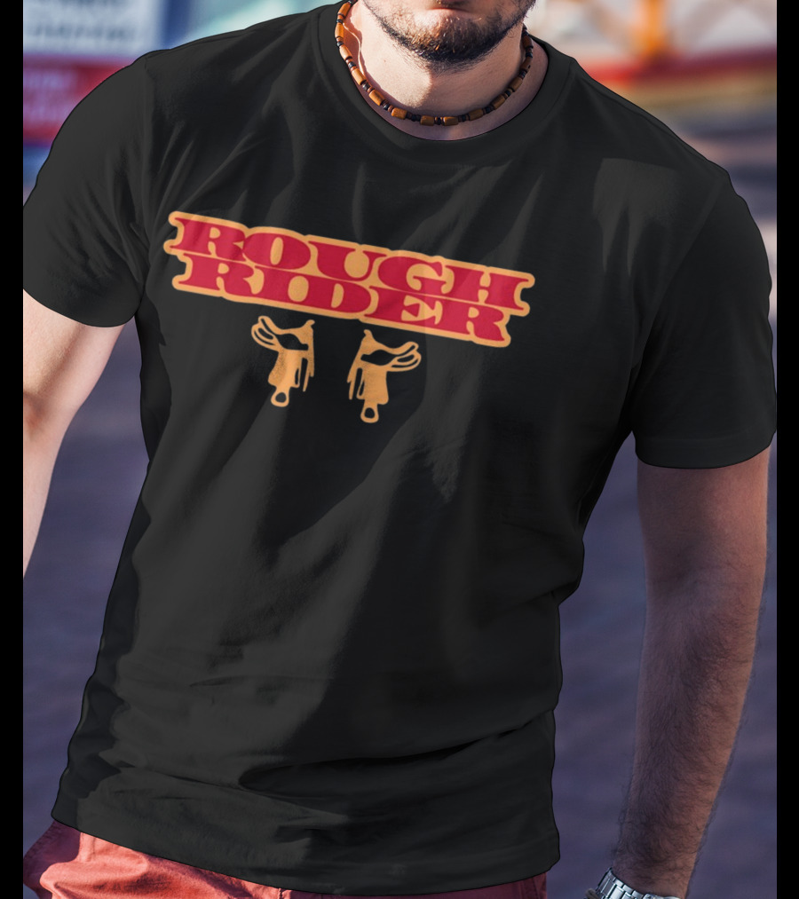 Unethicalthreads Rough Rider Western Style With Hanging Gloves T-Shirt