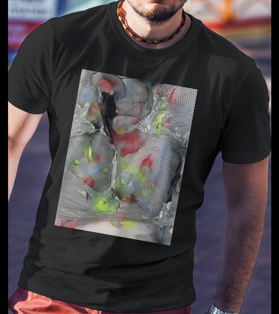 Arca1000000 ^16 Ss Abstract Mesh And Color T-Shirt