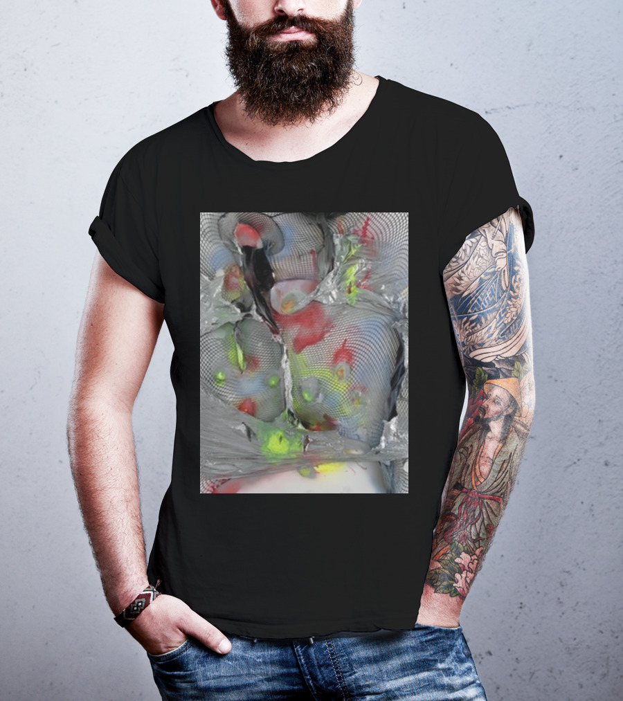 Arca1000000 ^16 Ss Abstract Mesh And Color T-Shirt