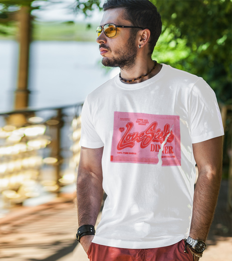 Love Sick Diner Open All Day Every Night 100% Pure Sugar T-Shirt