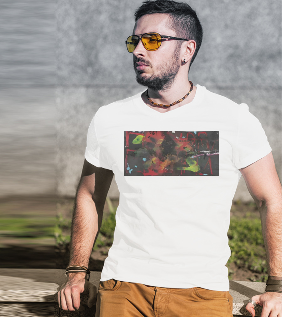 Arca1000000 7Ss Abstract Vibrant Color Display T-Shirt