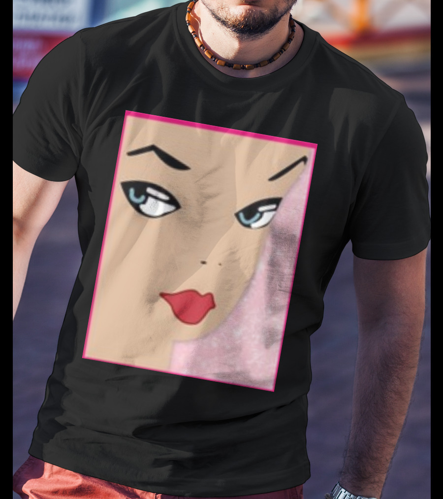 Ryan Gosling Wearing Barbie Face T-Shirt