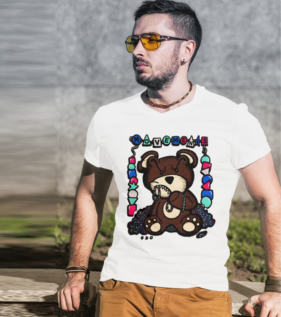 Movements Crazy Teddy Bear Beads Playful Blocks T-Shirt