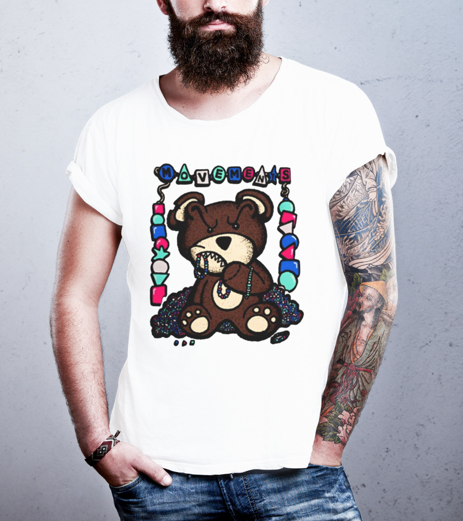 Movements Crazy Teddy Bear Beads Playful Blocks T-Shirt