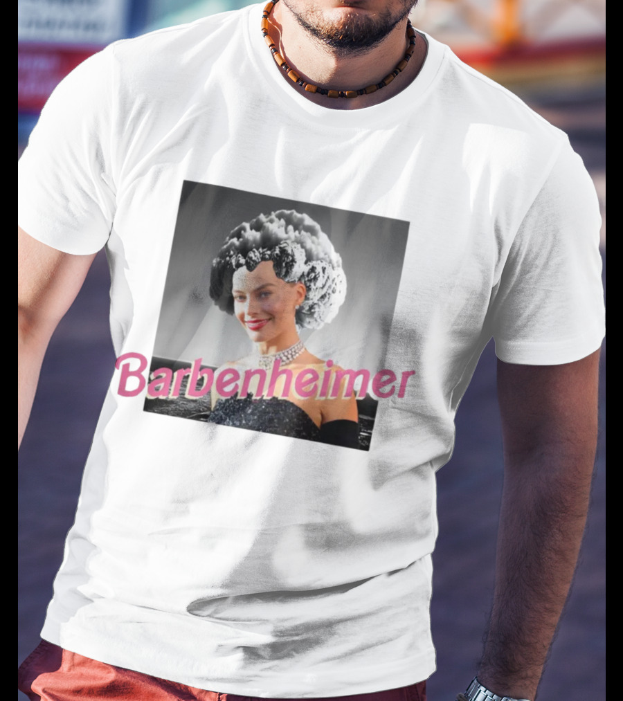 Barbenheimer Mushroom Cloud Hair Classic Glamour T-Shirt