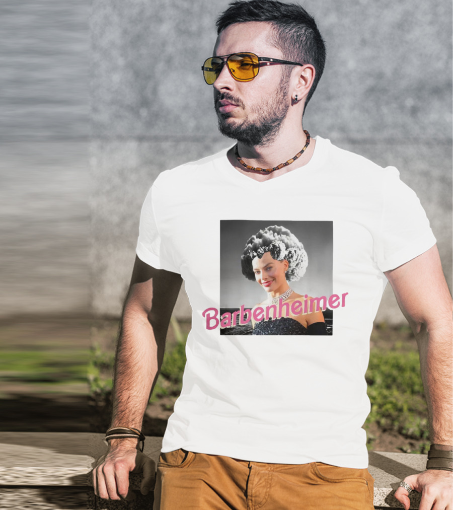 Barbenheimer Mushroom Cloud Hair Classic Glamour T-Shirt