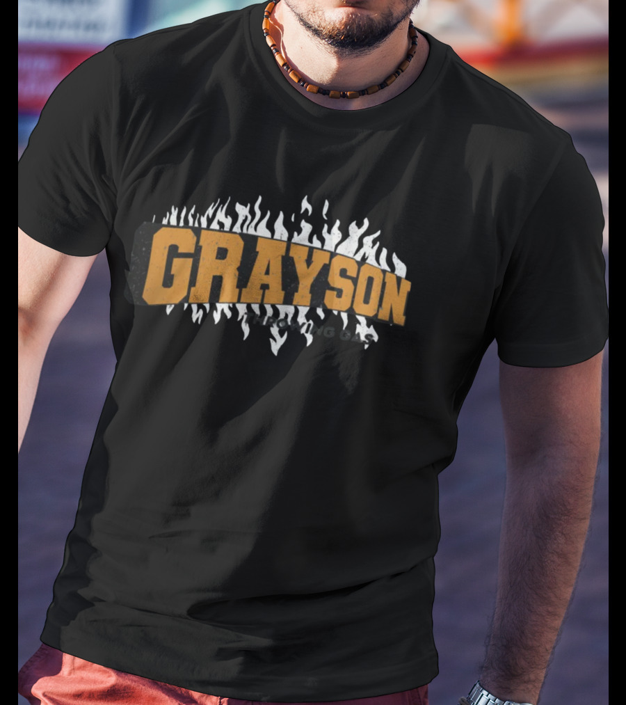 Birdlandsports Grayson Flames Throwing Gas T-Shirt