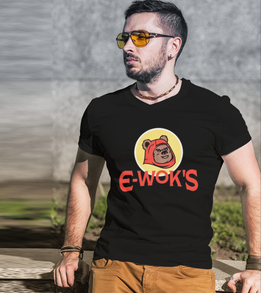 E-Wok's Cute Character In Red Hood T-Shirt